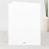 Aangepaste offerte Grappige kip Retro ontwerp Kaart (Achterkant)