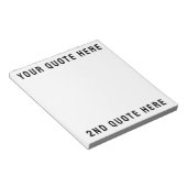 Aangepaste offerte Hier Aangepaste tekst Cadeau Notitieblok (Schuin)