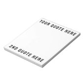 Aangepaste offerte Hier Aangepaste tekst Cadeau Notitieblok (Gedraaid)