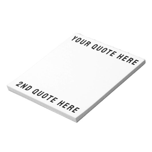 Aangepaste offerte Hier Aangepaste tekst Cadeau Notitieblok (Gedraaid)