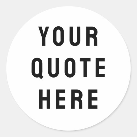 Aangepaste offerte Hier Aangepaste tekst Cadeau Ronde Sticker (Voorkant)