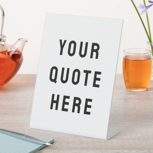 Aangepaste offerte Hier Aangepaste teksttabel Reclamebord Met Voetstuk (Insitu)