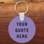 Aangepaste offerte hier geschenk lila gepersonalis sleutelhanger (Voorkant)