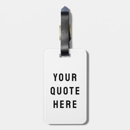 Aangepaste offerte hier Persoonlijke tekst cadeau Bagagelabel (Achterkant verticaal)