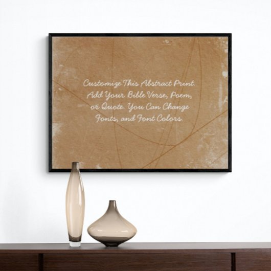 Aangepaste offerte Upload uw eigen woorden Abstrac Poster