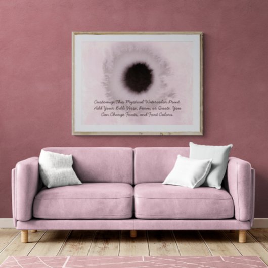 Aangepaste offerte Upload uw eigen woorden Waterve Poster