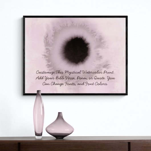 Aangepaste offerte Upload uw eigen woorden Waterve Poster