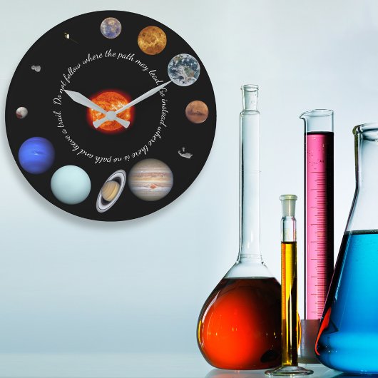 Aangepaste offerte voor zonnesysteem of naam grote klok