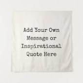 Aangepaste offertes Inspirerend Motivatie Wandkleed (Voorkant)