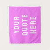 Aangepaste Offertespandoek Persoonlijk Heldroze Wandkleed (Voorkant)