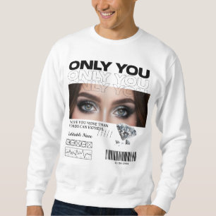 Aangepaste ogen afbeelding & naam Gepersonalisee Trui