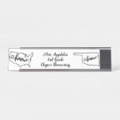 Aangepaste Oklahoma State US Home Line Art Bureau Naambordje (Voorkant)