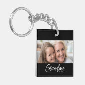 Aangepaste Oma Est Jaar Foto Sleutelhanger (Voorkant Links)