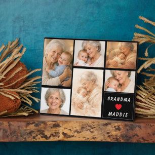 Aangepaste oma-fotocollage Ouderdag Fotoplaat