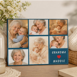 Aangepaste oma-fotocollage Ouderdag Fotoplaat