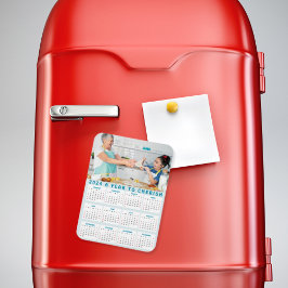 Aangepaste oma kleinkinderen foto 2024 Jaarkalende Magneet