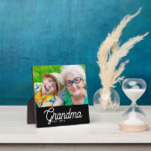 Aangepaste Oma Opgerichte Moderne Script Fotoplaat (Insitu)