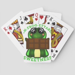 Aangepaste On-vergetelijke Zoetheid Kikker Cadeau Pokerkaarten