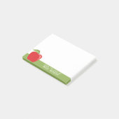 Aangepaste Onderwijsappel met Moderne Appel Post-it® Notes (Schuin)