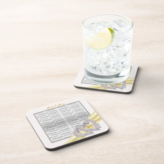 Aangepaste Onderzetters met Lemon-lint (Rechterzijde)