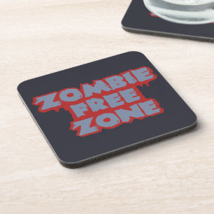 Aangepaste onderzetters voor Zombie Free Zone