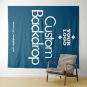 Aangepaste ontwerpachtergrond // Uw logo hier Wandkleed (In Situ (horizontaal))