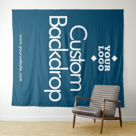 Aangepaste ontwerpachtergrond // Uw logo hier Wandkleed (In Situ (horizontaal))