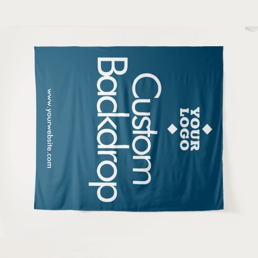 Aangepaste ontwerpachtergrond // Uw logo hier Wandkleed (Voorkant (horizontaal))