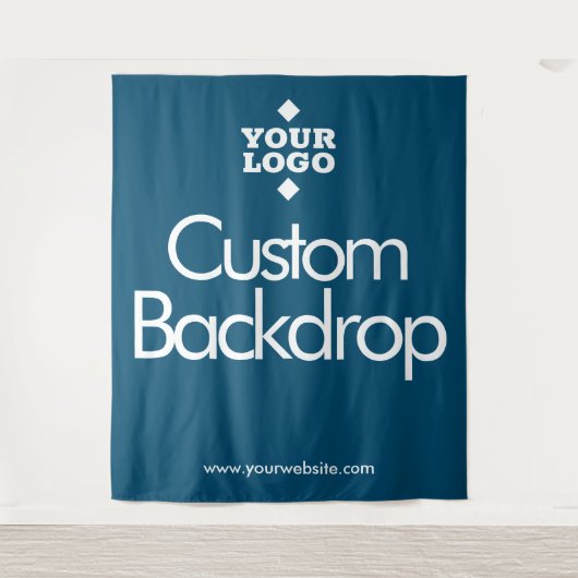 Aangepaste ontwerpachtergrond // Uw logo hier Wandkleed (Voorkant)