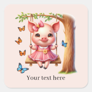Aangepaste ontwerpen voor liefhebbers van cute var vierkante sticker