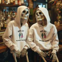 Aangepaste Onze 1e Halloween Samen T-Shirt Voor Ko