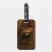 Aangepaste oogdruppelspieren bagagelabel (Achterkant verticaal)