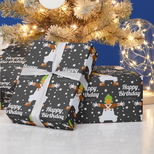 Aangepaste Oompa Loompa Happy Birthday Cadeaupapier (Feestdagen)