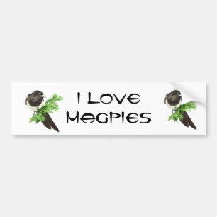 Aangepaste oorspronkelijke Waterverf Tak pijnpek Bumpersticker