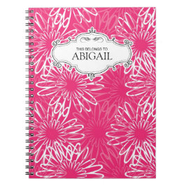 Aangepaste, op spiraalvormige basis geplaatste not notitieboek