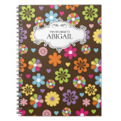 Aangepaste, op spiraalvormige basis geplaatste not notitieboek (Voorkant)