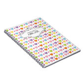 Aangepaste, op spiraalvormige basis geplaatste not notitieboek (Rechterzijde)