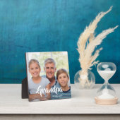 Aangepaste Opa Opgerichte Moderne Script Foto Fotoplaat (Insitu)