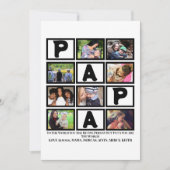 Aangepaste opa vaders Dag Papa 9 Foto Collage Feestdagenkaart (Voorkant)