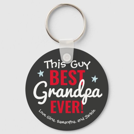 Aangepaste opa voor beste opa sleutelhanger (Voorkant)