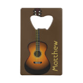 Aangepaste opening voor Guitar Design Bottle Kredietkaart Flessenopener (Voorkant)