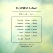 Aangepaste openingstijden voor bedrijven, sticker  (Vel 3)