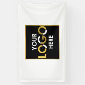 Aangepaste opknoping Banner Sign Business Logo Wit (Verticaal)