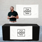 Aangepaste opknoping Banner Sign Business Logo Wit