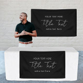 Aangepaste opknoping banner teken Modern Script Zw