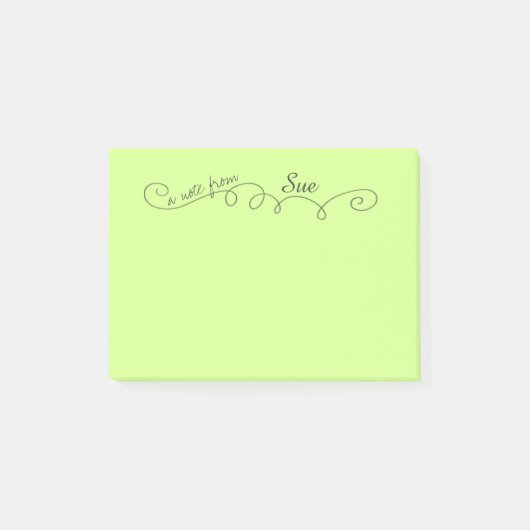 Aangepaste Opmerking voor Zwemere Post-it® Notes (Voorkant)