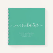 Aangepaste opsomming voor onze Bucket-lijst Notitieboek (Voorkant)