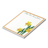 Aangepaste Oranje afdil van het bureau Notitieblok (Gedraaid)