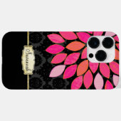 Aangepaste Oranje roze zwarte Gold iPhone-tas Case-Mate iPhone Case (Achterkant (horizontaal))