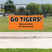 Aangepaste Oranje teambanner Spandoek (Insitu)